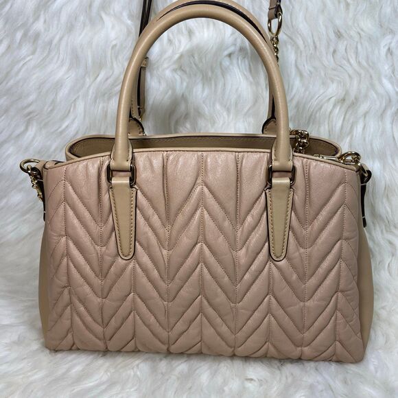 Coach Quilted Chain Crossbody Shoulder Bag - Picture 10 of 12